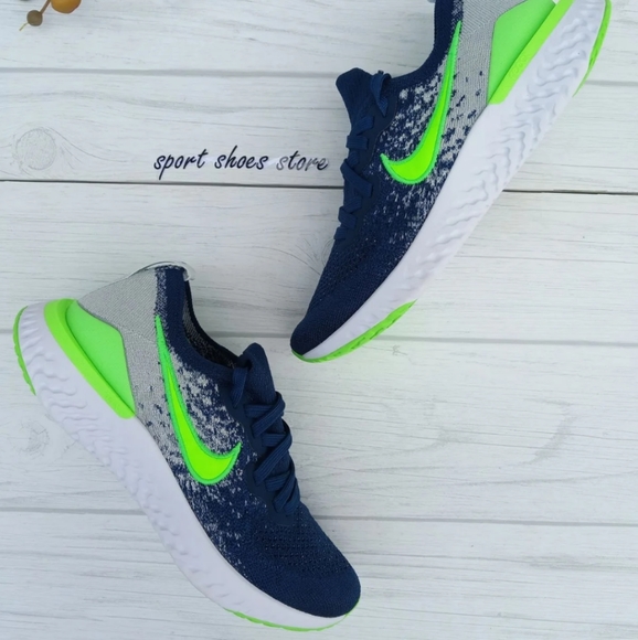 nike epic react flyknit womens green